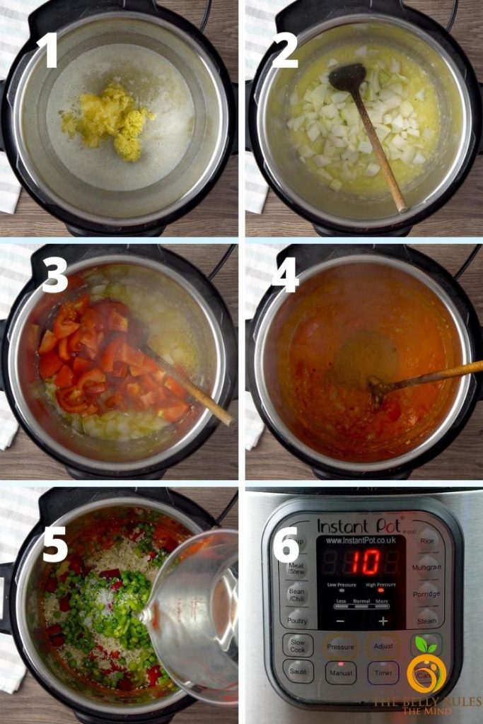 how to make pav bhaji in instant pot