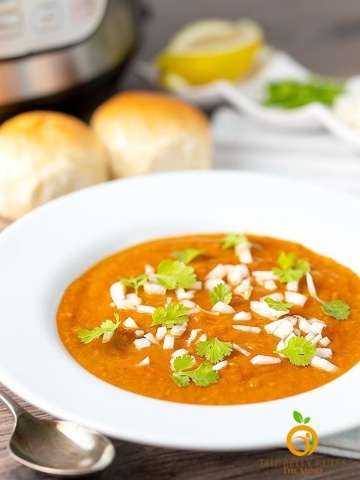 restaurant style pav bhaji