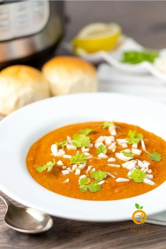 restaurant style pav bhaji