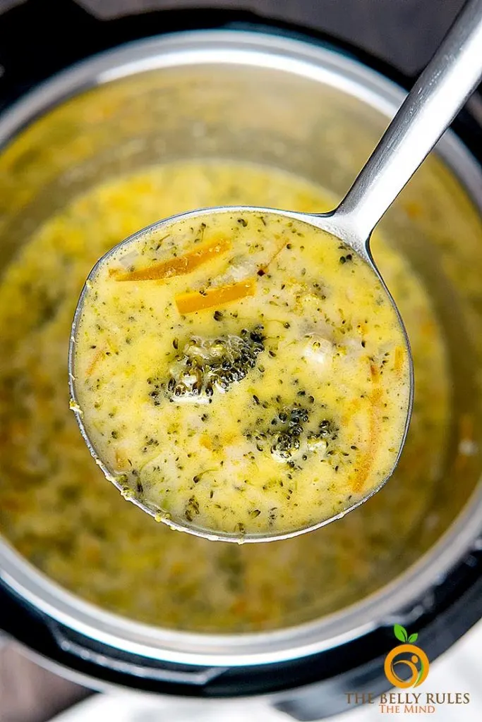instant pot broccoli cheese soup
