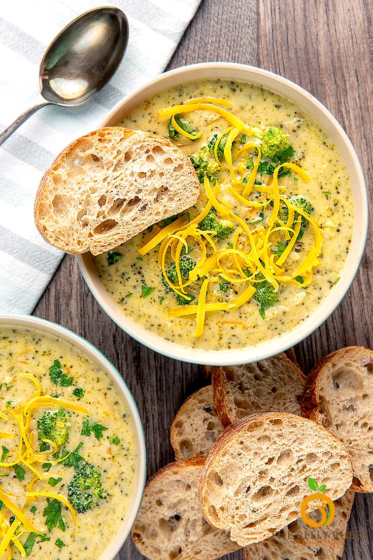 Instant Pot Broccoli Cheddar Soup - The Belly Rules The Mind