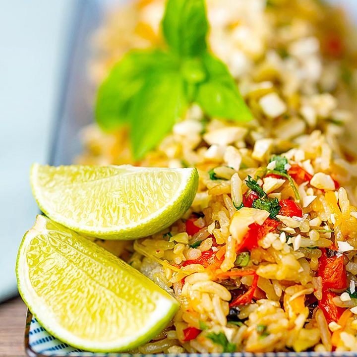 vegan Thai Basil Fried Rice Recipe