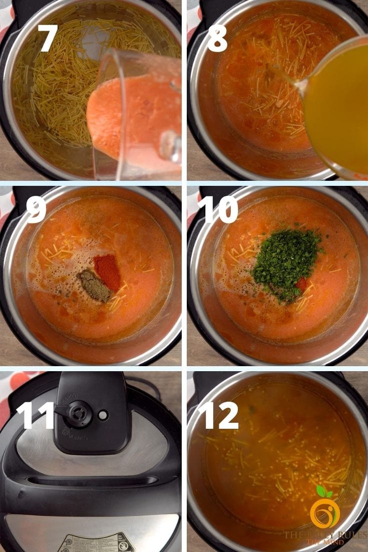 Step by step instructions Sopa de fideo