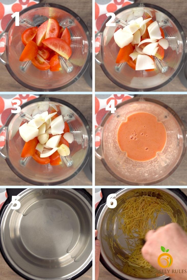 Step by step instructions Sopa de fideo