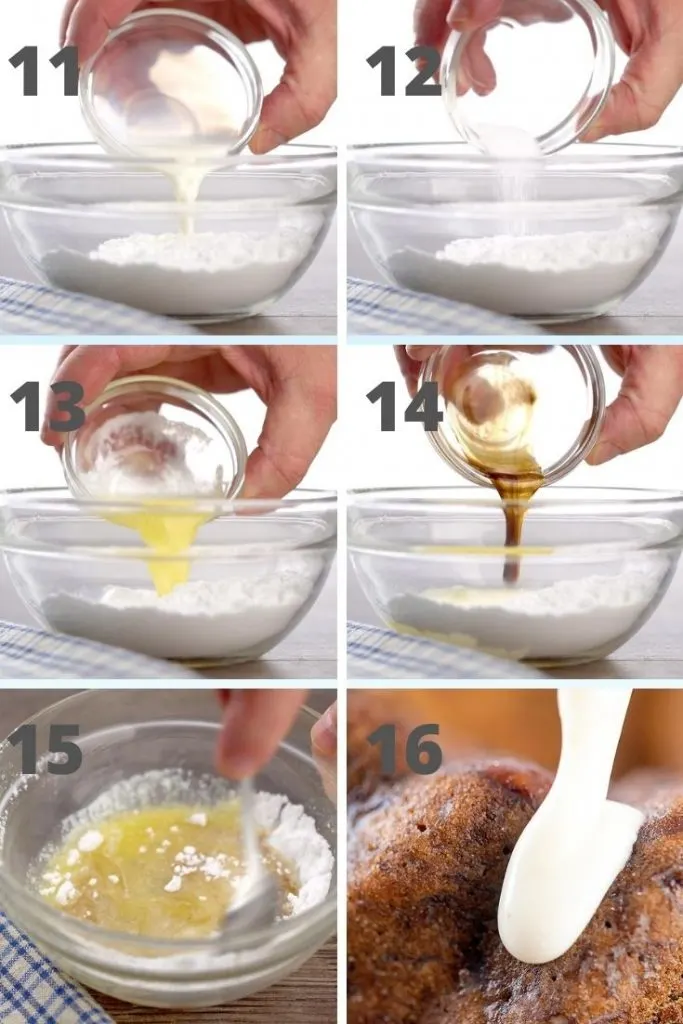 how to glaze banana bread with vanilla glaze