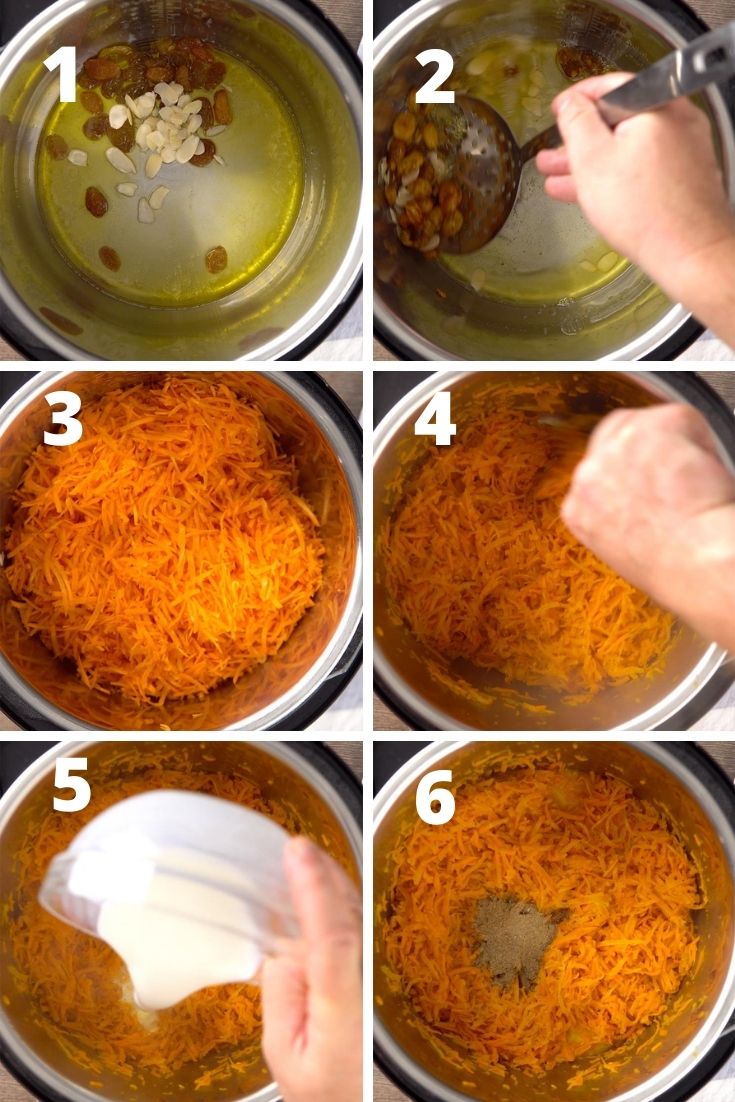 gajar ka halwa step by step instructions