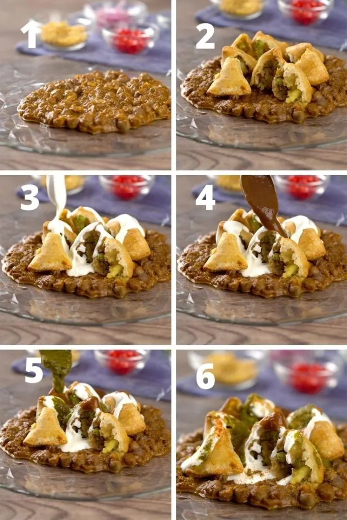 how to make samosa chaat instructions