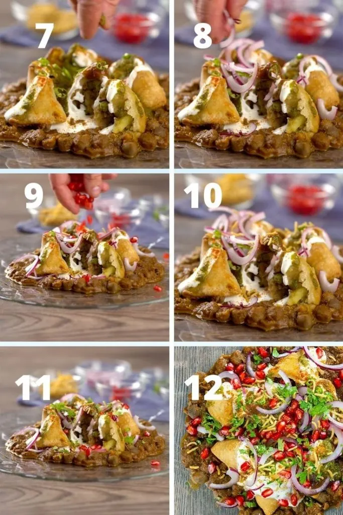 how to make samosa chaat instructions