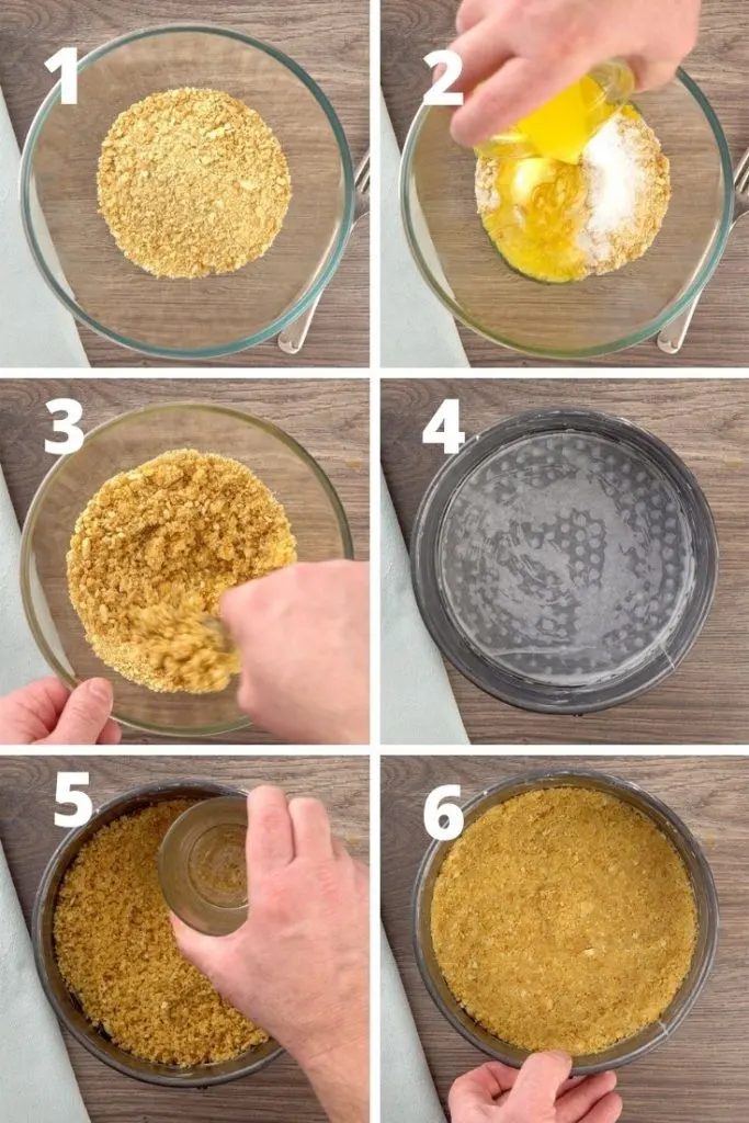 Sopapilla cheesecake crust step by step instructions