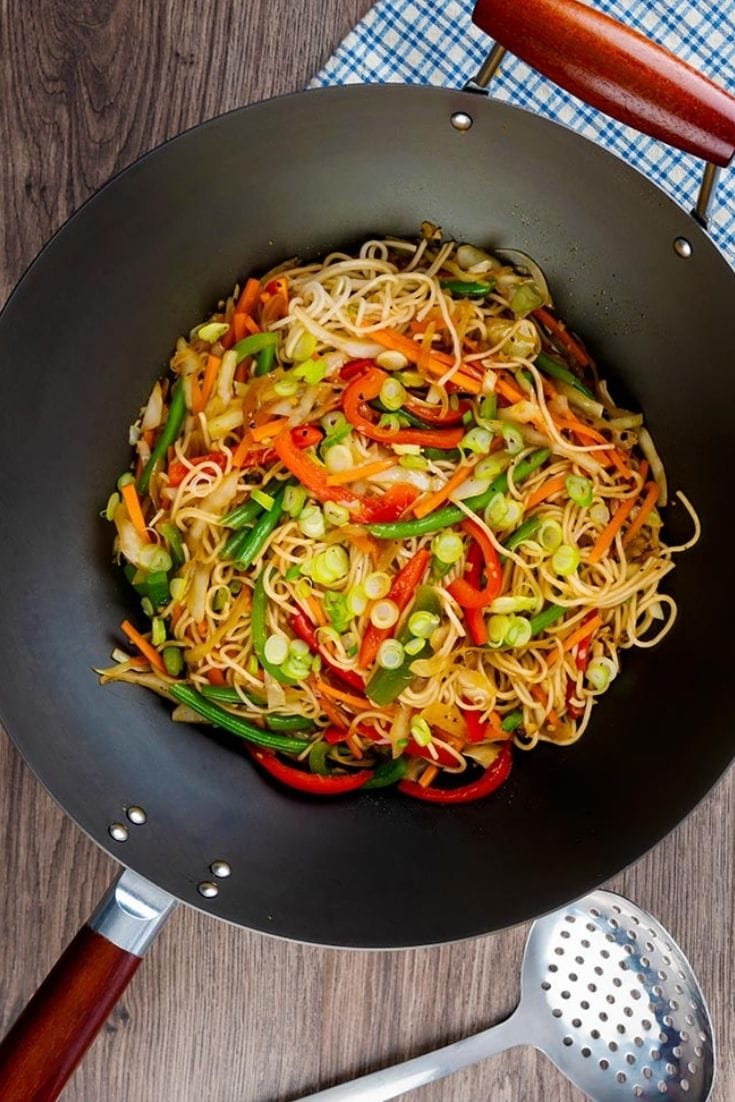 Hakka Noodles Recipe (Instant Pot & Stove top) TheBellyRulesTheMind