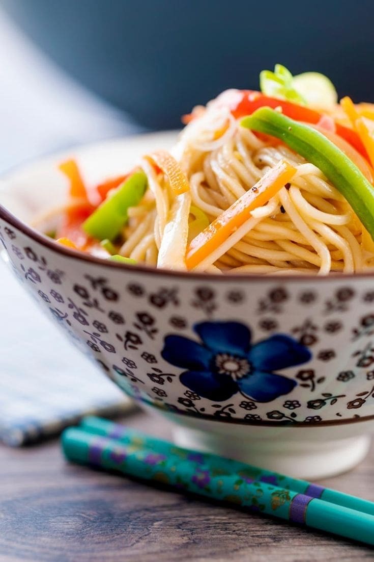 Hakka Noodles Recipe (Instant Pot & Stove top) TheBellyRulesTheMind