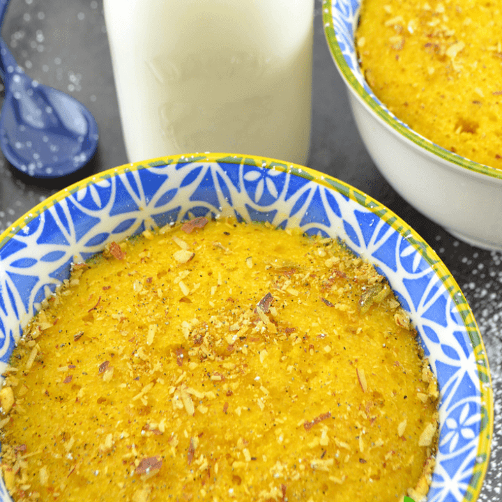 Carrot Semolina  Steam Cake