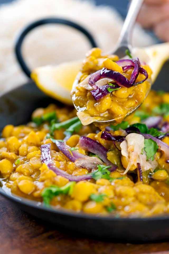 Chana Dal / Split Chickpea Dal - The Belly Rules The Mind