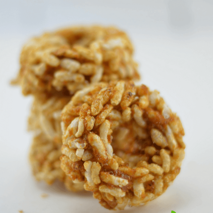 2 Ingredients Crunchy Rice Puff Donut Rings