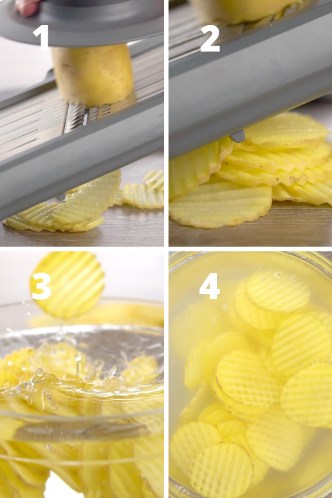 homemade air fryer potato chips
