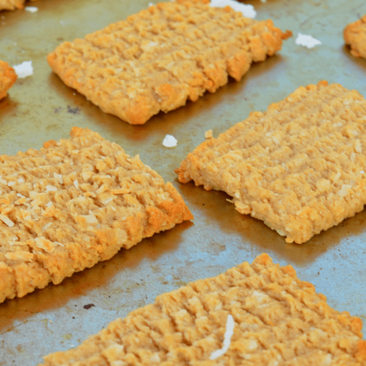 Whole Wheat Crunchy Coconut Cookies