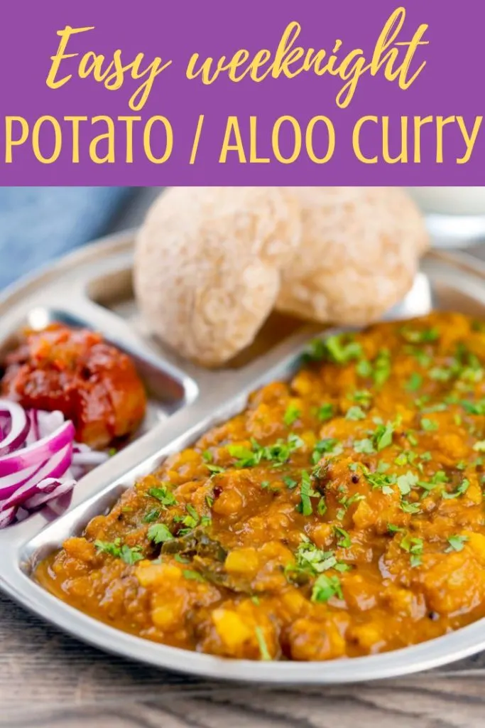 Easy Weeknight Potato Curry / Aloo Curry - The Belly Rules The Mind