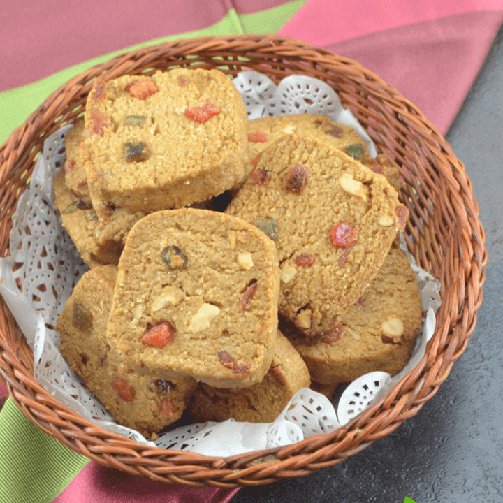 whole wheat Tutti frutti Cookies