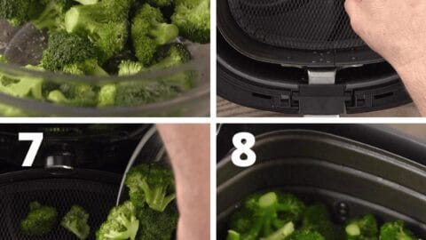 broccoli in air fryer step by step instructions