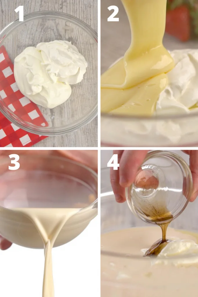 mexican strawberries and cream instructions