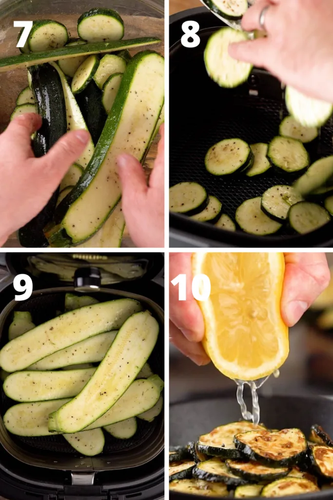 Air Fryer Zucchini Instructions
