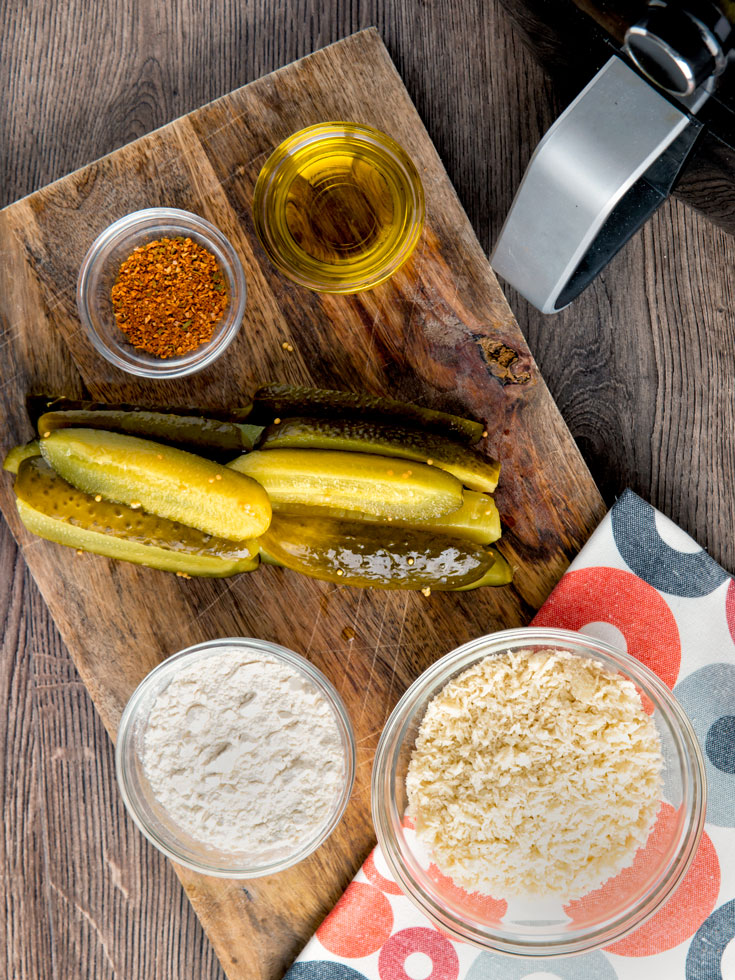 ingredients to make pickles in air fryer
