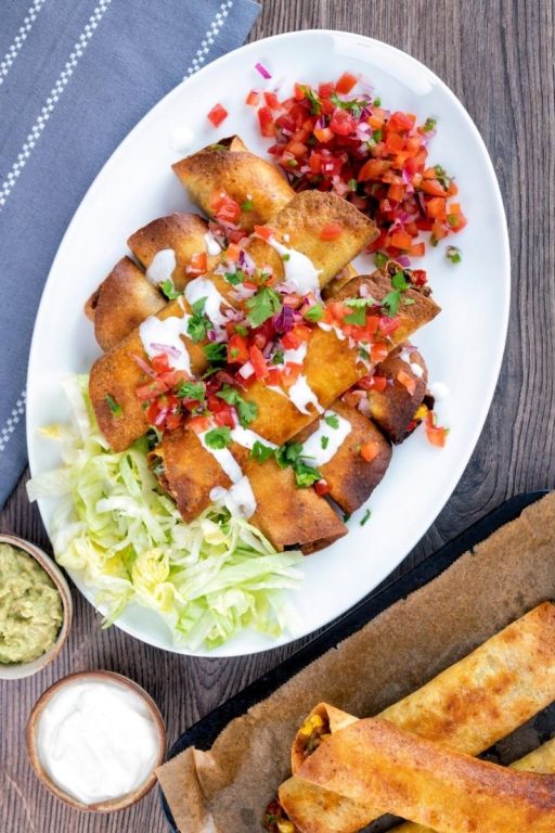 Baked & Air Fryer Flautas Recipe The Belly Rules The Mind