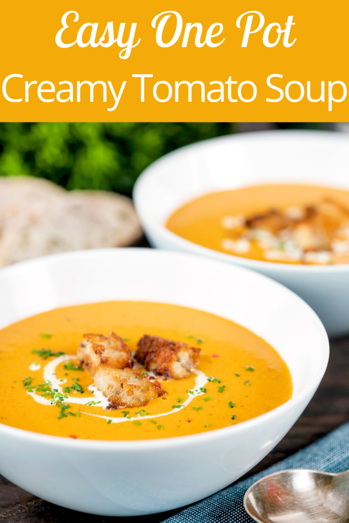 Cream of Tomato Soup in a bowl