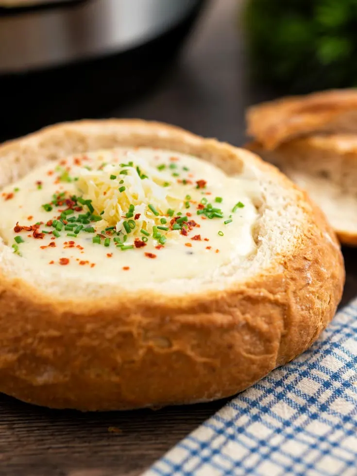 Homemade Vegetarian Instant Pot Potato soup Recipe