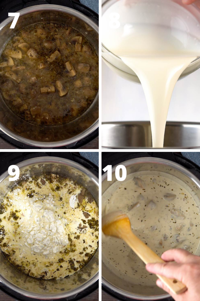 instructions to make homemade cream of mushroom soup recipe