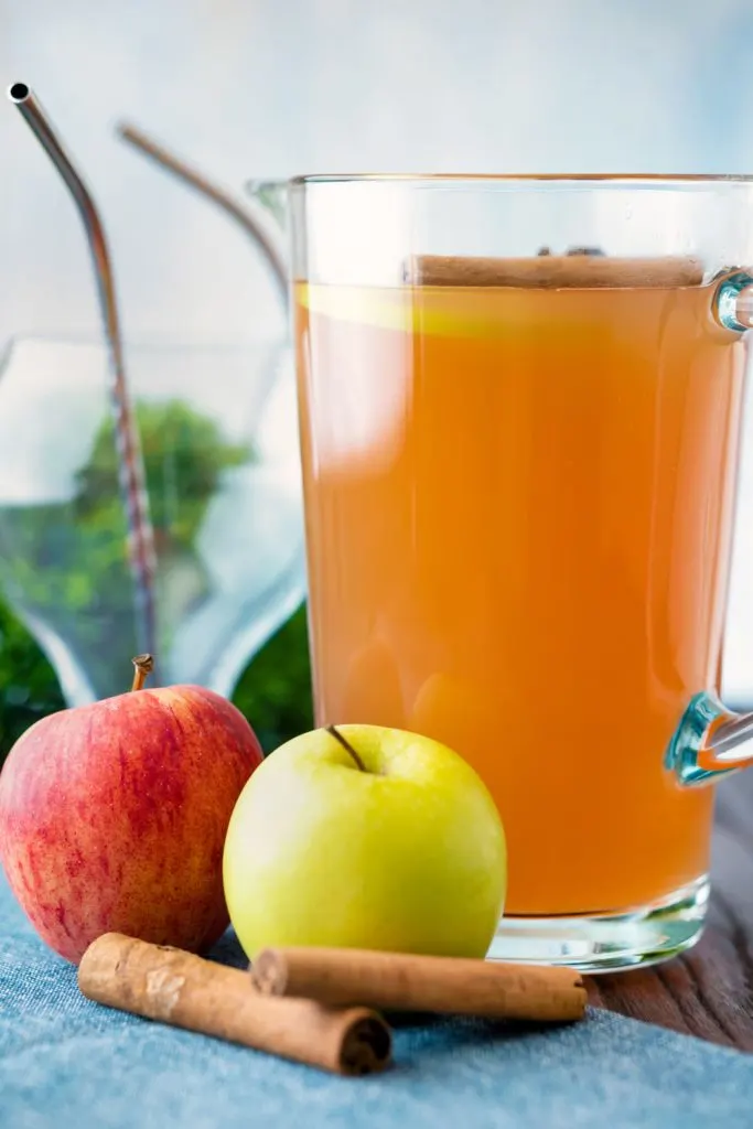 Apple cider in a jug