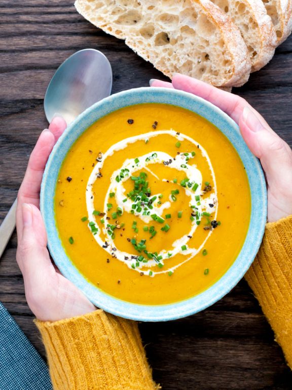 Carrot and Ginger Soup In Instant Pot The Belly Rules The Mind