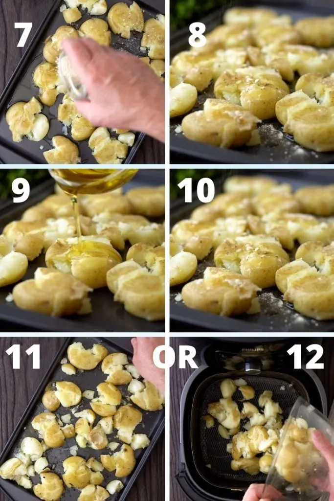 step by step instructions crispy smashed potatoes