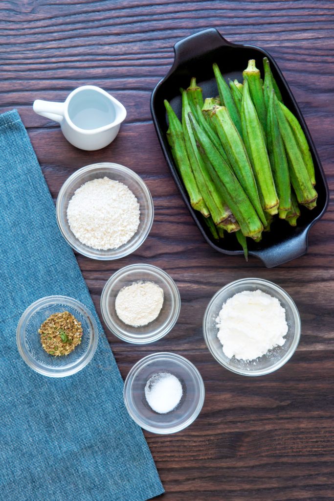 vegan fried okra ingredients