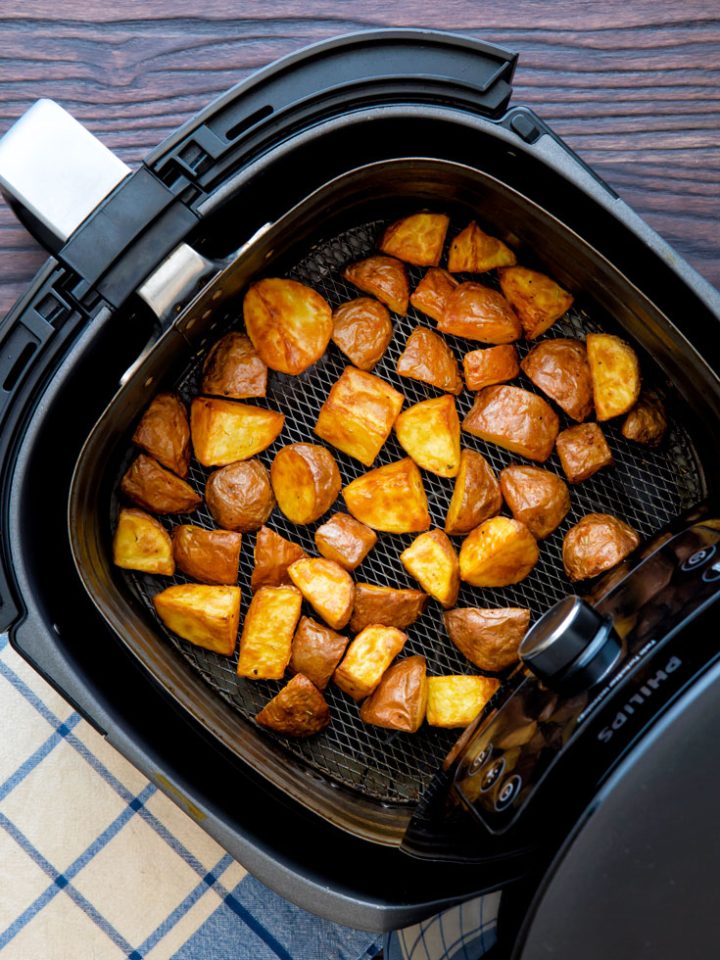 Air Fryer Roasted Baby Potatoes - The Belly Rules The Mind