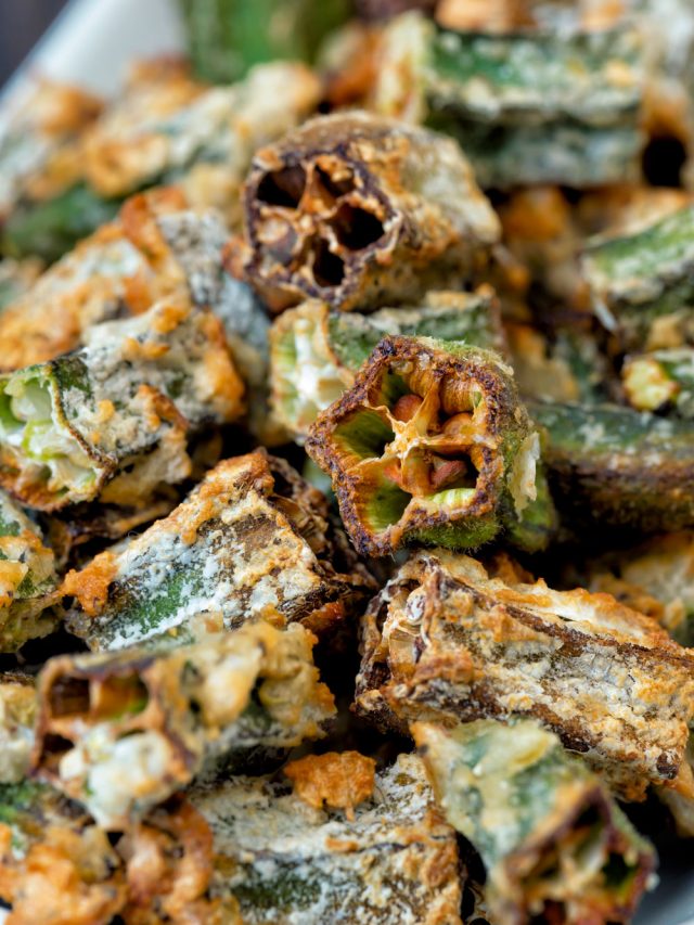 Air Fryer Southern Fried Okra - The Belly Rules The Mind