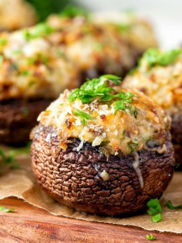 Cream cheese stuffed mushrooms