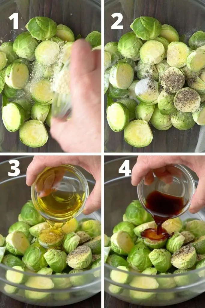 _air fryer Brussel sprouts step by step instructions