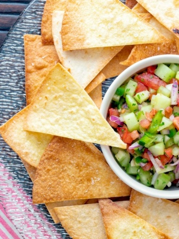 tortilla chips , air fryer tortilla chips