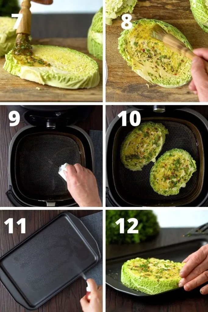 cabbage steaks step by step instructions