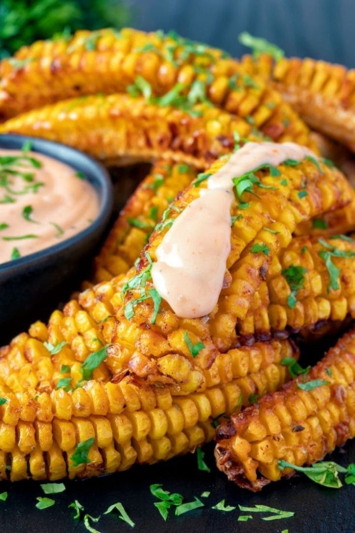 Best Mexican Air Fryer Corn Ribs Recipe ? TheBellyRulesTheMind