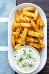 pasta chips , air fryer pasta chips