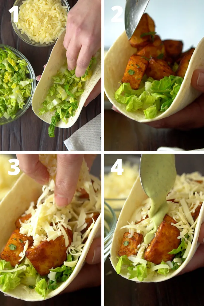 how to make spicy potato soft tacos