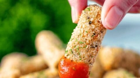 Homemade mozzarella sticks, air fryer mozzarella sticks , mozzarella sticks