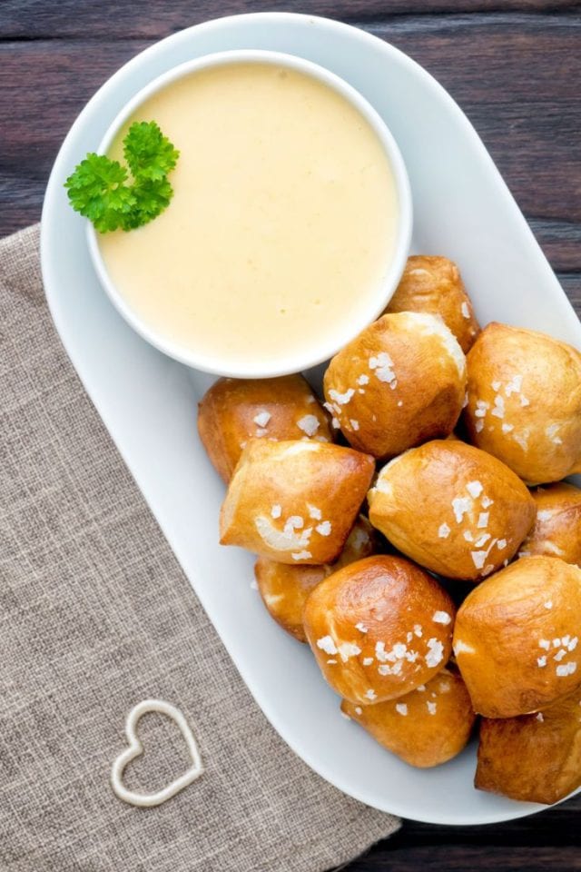Pretzel Cheese Sauce The Belly Rules The Mind