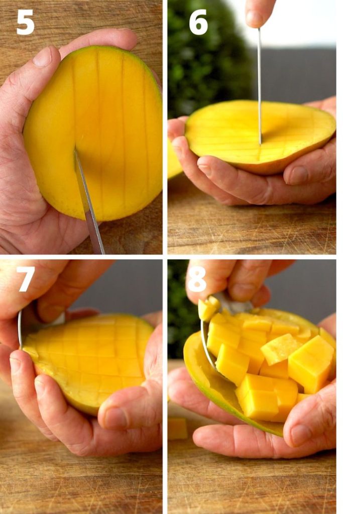 how to cut a mango step by step