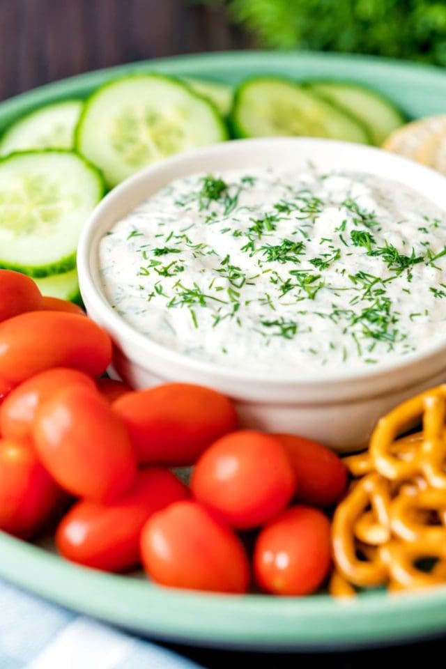 5 Ingredient Creamy Dill Dip Video Recipe TheBellyRulesTheMind