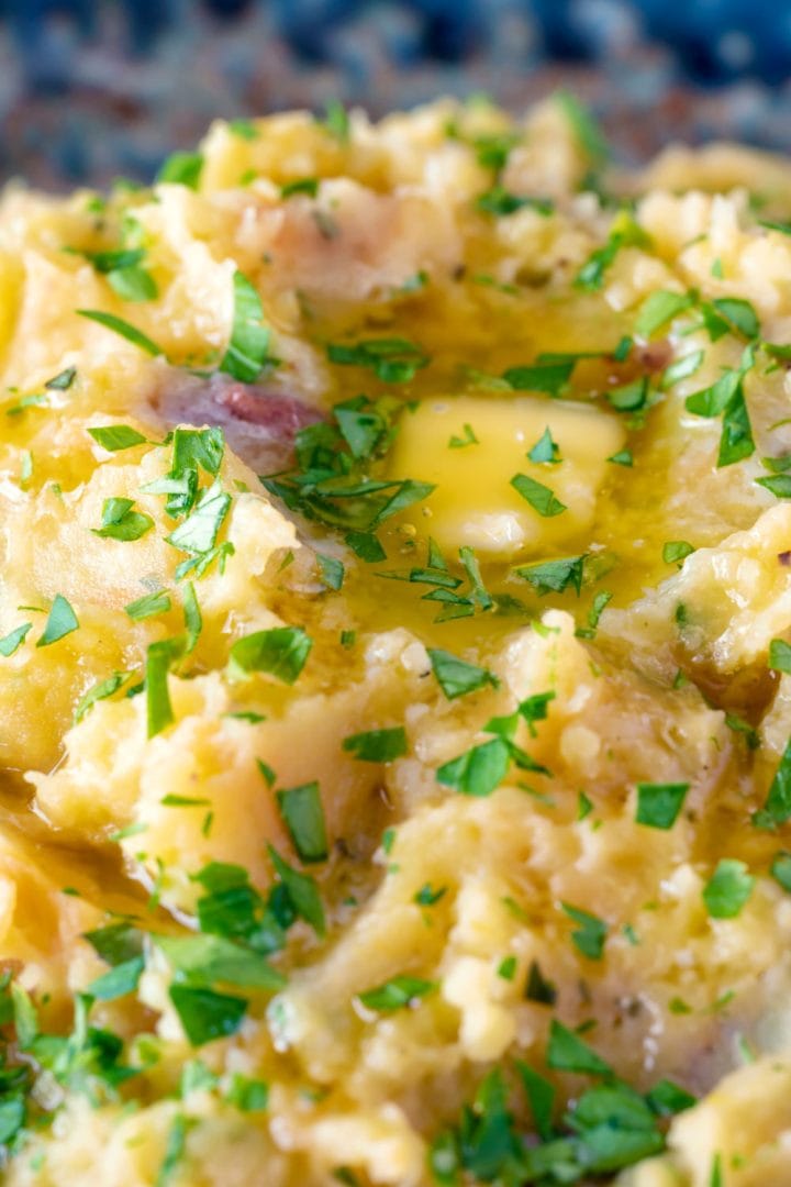 Mashed red potatoes - The Belly Rules The Mind