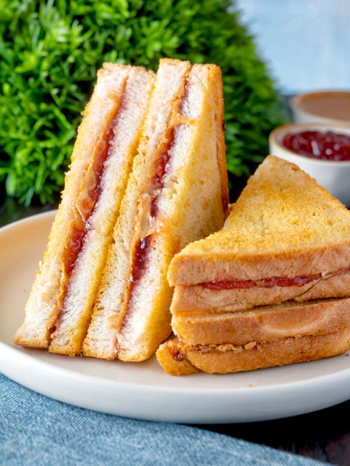 Air Fryer Peanut Butter and Jelly Sandwich The Belly Rules The Mind