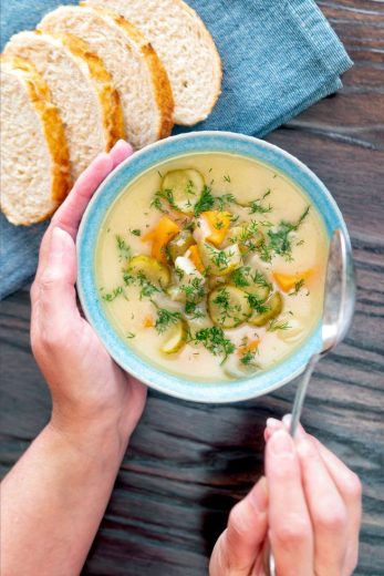 Polish Creamy Dill Pickle Soup Recipe Thebellyrulesthemind 8772